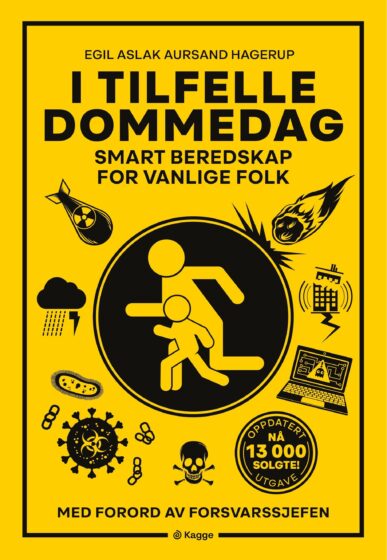 Omslaget til «I tilfelle dommedag» av Egil Aslak Aursand Hagerup