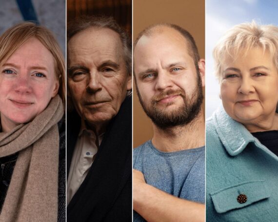 Erika Fatland, Terje Tvedt, Mímir Kristjánsson og Erna Solberg